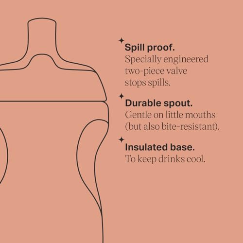 Tommee Tippee 2-Pack Orange and Blue Insulated Sportee Sippy Cups for Toddlers, 12 months+, 9fl oz