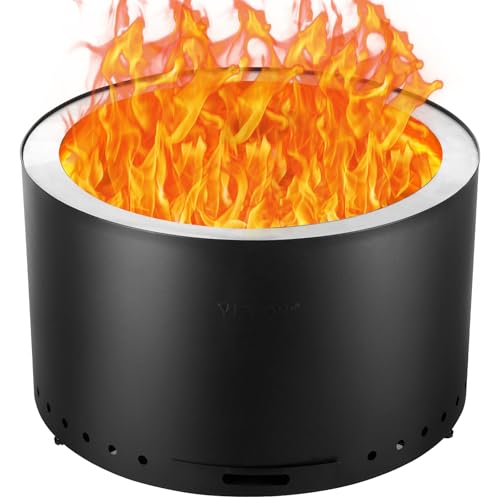 Smokeless Wood Burning Fire Pit with Ash Pan