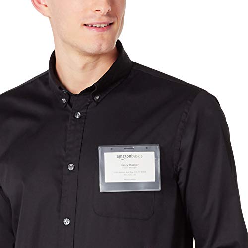 100 Pack Amazon Basics Badge Holders