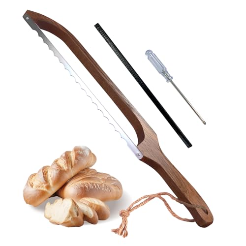 16-Inch Acacia Wood Sourdough Bread Slicer