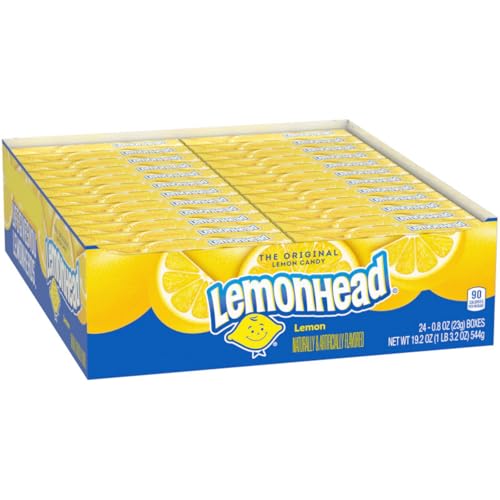 24 Pack Lemonhead Hard Lemon Candy Boxes