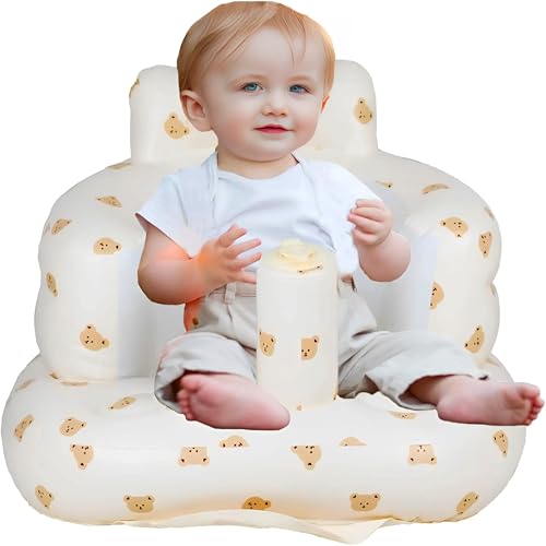 Baby Inflatable Floor Seat with Built-In Air Pump