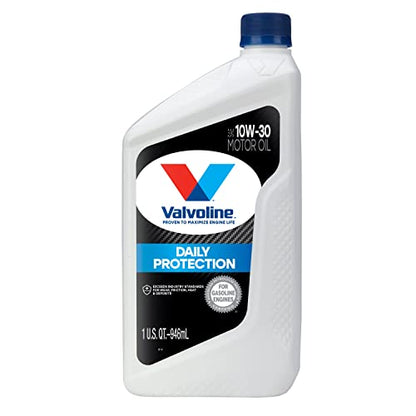 Valvoline Daily Protection 10W-30 Conventional Motor Oil 1 QT, Case of 6