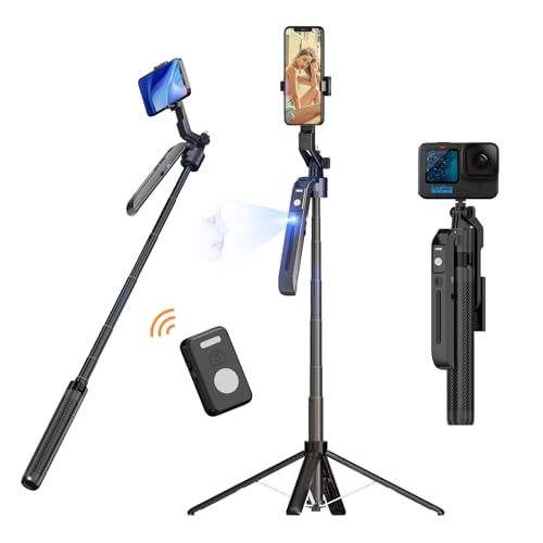 Auto Face Tracking 70-Inch Selfie Stick Tripod