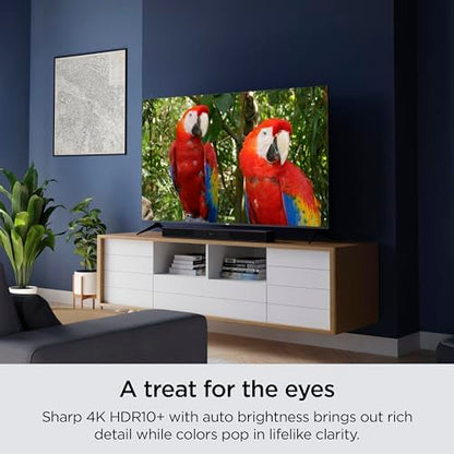 Roku Smart TV – 43-Inch Select Series 4K HDR RokuTV Enhanced Voice Remote, Brilliant 4K Picture, Automatic Brightness, & Seamless Streaming – Live Local News, Sports, Family Entertainment