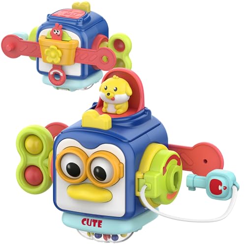 Montessori Activity Cube Sensory Toy for Toddlers