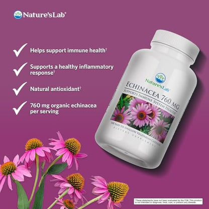 Echinacea 760mg Immune Support - 100 Capsules