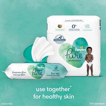 Pampers Pure Protection Diapers - Size 5, 48 Count, Hypoallergenic Premium Disposable Baby Diapers