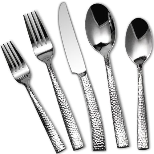 20 Piece Stainless Steel Silverware Set, Flatware Service