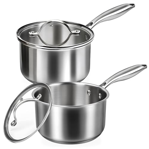 4 Piece Tri-Ply Stainless Steel Saucepan Set