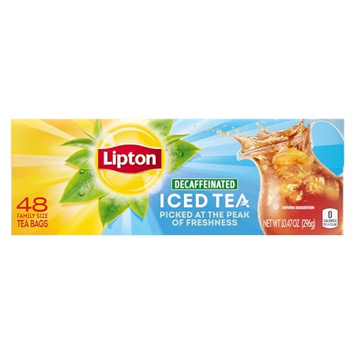 48 Count Lipton Decaf Black Iced Tea Bags