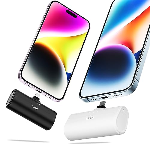 2 Pack 5000mAh Portable iPhone Charger Power Bank