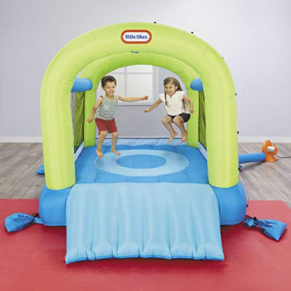 Little Tikes Splash n' Spray Indoor/Outdoor 2-in-1 Inflatable Bouncer, 108.00”L x 84.00”W x 82.25”H
