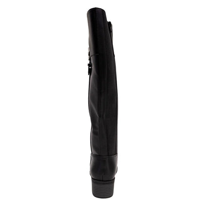 Nautica Women's Tall Shaft Riding Boots: Stylish Knee-High Dress Shoes for Fall & Winter-Ginger Lily 2-Black Size-8.5