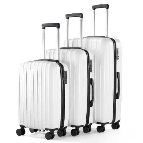 3 Piece Lightweight Hardside Spinner Luggage Set