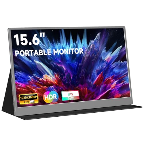 15.6-Inch 1080p USB-C HDMI Portable Monitor