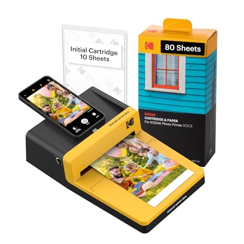 90 Sheet KODAK 4x6 Instant Photo Printer Bundle