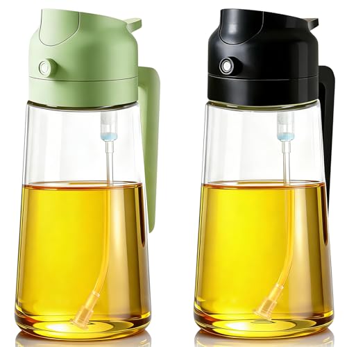 2 Pack Oil Sprayer and Dispenser Bottles