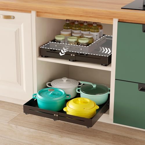 Expandable Pull Out Cabinet Organizer Drawer System
