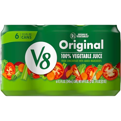 6 Pack V8 Original 100% Vegetable Juice 11.5oz Cans
