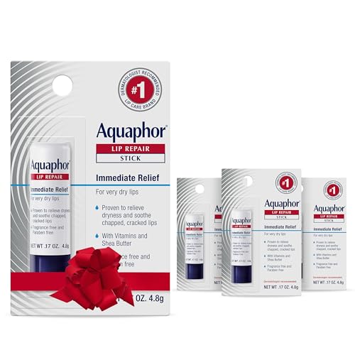 4 Pack Aquaphor Fragrance Free Moisturizing Lip Balm