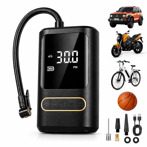 Rechargeable Portable Electric Bike Tire Inflator Pump
