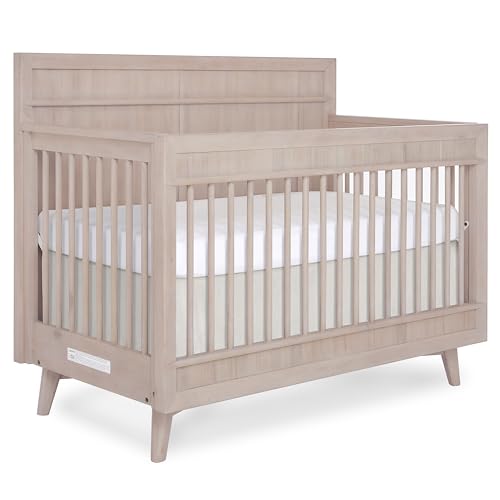 Evolur 4-in-1 Convertible Mid-Century Baby Crib