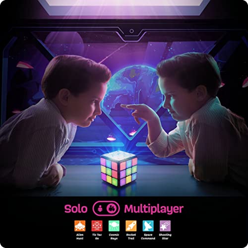 Ninja Blast Rechargeable Game Activity Cube - 9 Fun Brain & Memory Games - Cool Toys for Boys and Girls - Birthday Gifts for Ages 6-12+ Year Old Kids Tweens & Teens - Best Boy & Girl Toy Gift Ideas