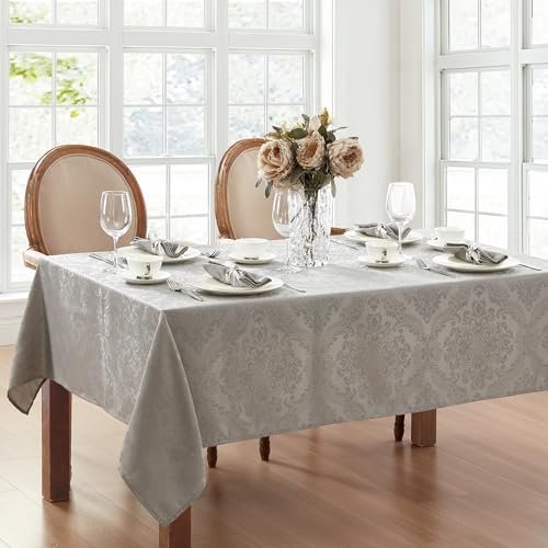 Elrene Waterproof Damask Tablecloth 60" x 84" Oblong