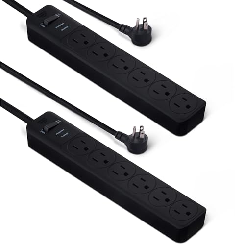 2 Pack Amazon Basics 6-Outlet Surge Protector Strip