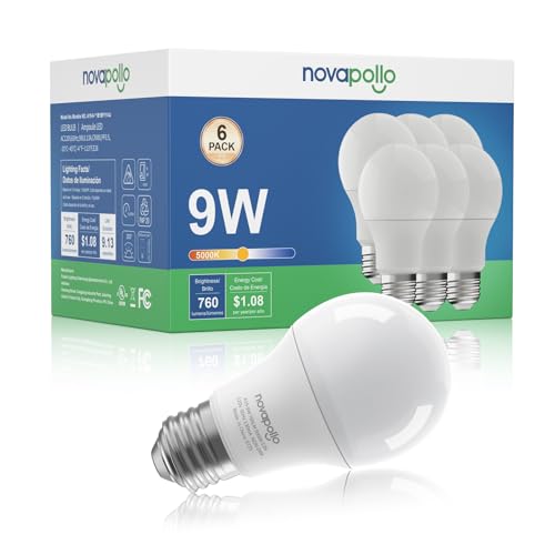 6 Pack 60W Equivalent A19 LED Light Bulbs