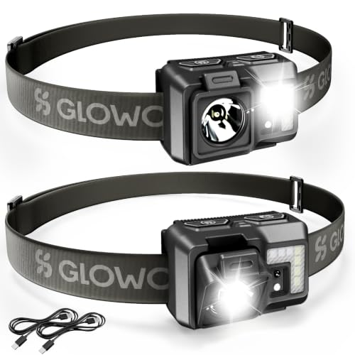 Rechargeable LED Headlamp with Red Light