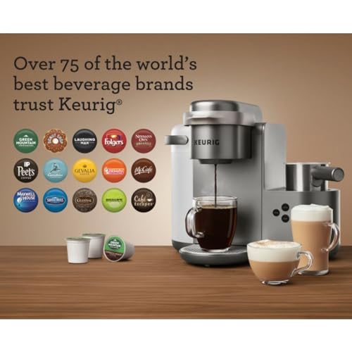 Keurig K-Cafe Special Edition Single Serve K-Cup Pod Coffee, Latte and Cappuccino Maker, Nickel