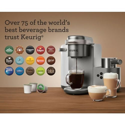 Keurig K-Cafe Special Edition Single Serve K-Cup Pod Coffee, Latte and Cappuccino Maker, Nickel