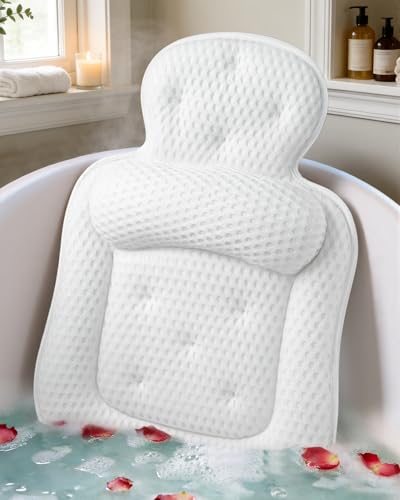 VOXOR Non-Slip 3D Mesh Bath Tub Pillow