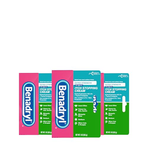 3 Pack Benadryl Extra Strength Anti-Itch Cream