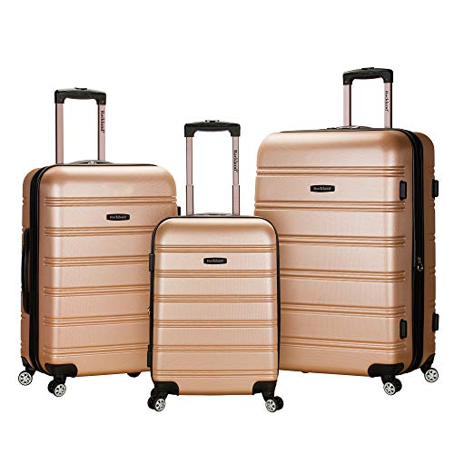 3 Piece Rockland Hardside Expandable Spinner Luggage Set
