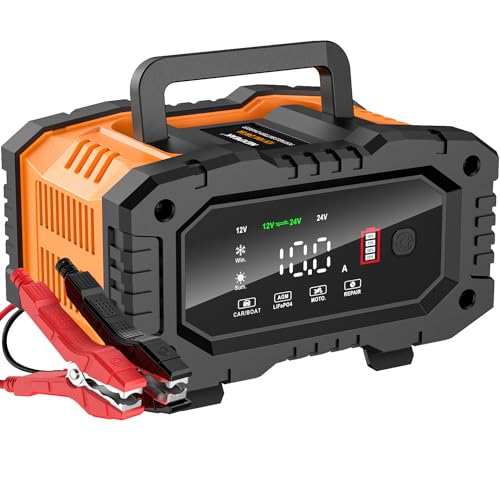 10A Smart 12V 24V Car Battery Charger