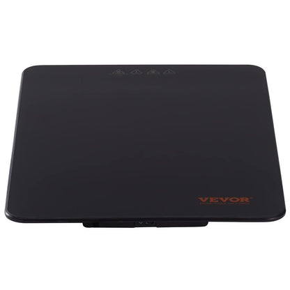 VEVOR Electric Warming Tray, Food Warming Trays for Buffet, Fast Heating Warming Trays, Portable Tempered Glass Heating Tray, ETL, 16.5" x 11"