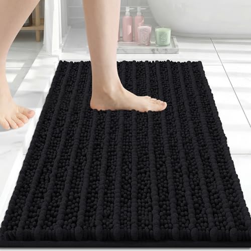 Soft Absorbent Chenille Shaggy Bathroom Rug Mat