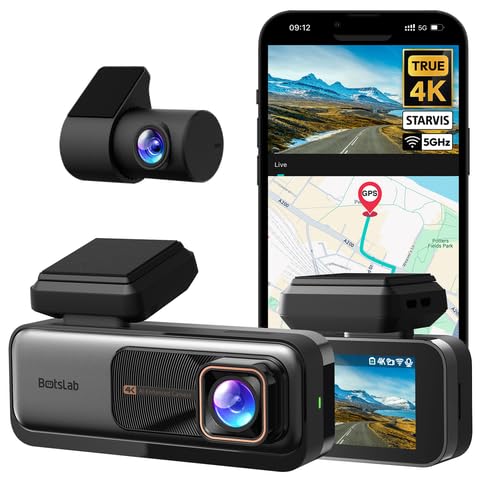 4K Front and Rear Dash Cam with Night Vision