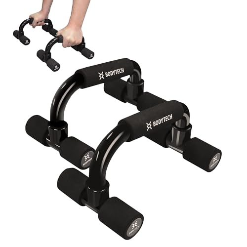 BodyTech Push Up Bars with Foam Grip, Non-Slip