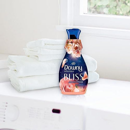 Downy Infusions Laundry Fabric Softener Liquid, Bliss, Sparkling Amber & Rose, 56 Fl Oz