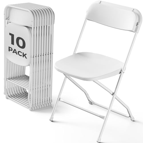 10 Pack Heavy Duty Metal Folding Chairs