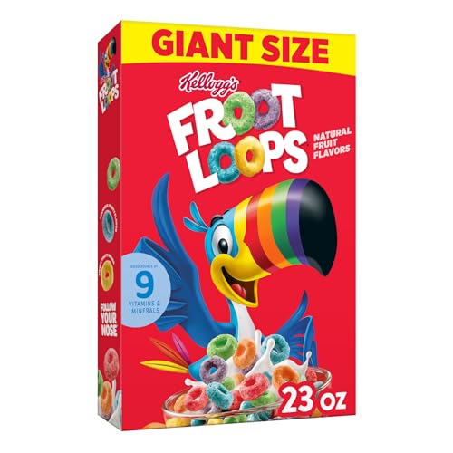23 oz Kellogg's Froot Loops Breakfast Cereal Giant Size