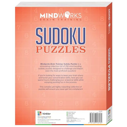 Mindworks: Sudoku Puzzles - Puzzle Book for Adults, Brain Training, Travel Entertainment, Ranging Easy to Difficult, 288 Pages