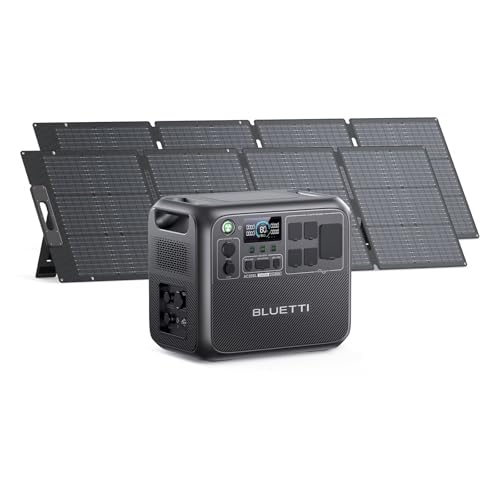 2 Pack BLUETTI 200W Solar Generator 2048Wh Power Station