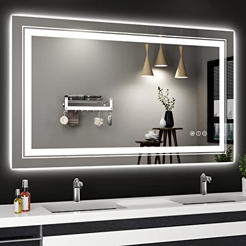40x24 LED Backlit Anti-Fog Bathroom Mirror