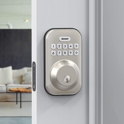 Keyad Lock Keypad Deadbolt Lock Electronic Keyless Front Door – Save Crazy Deals