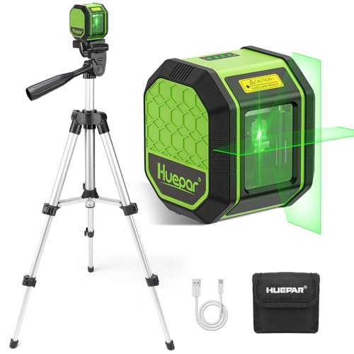 Huepar Rechargeable Self Leveling Laser Level with Tripod